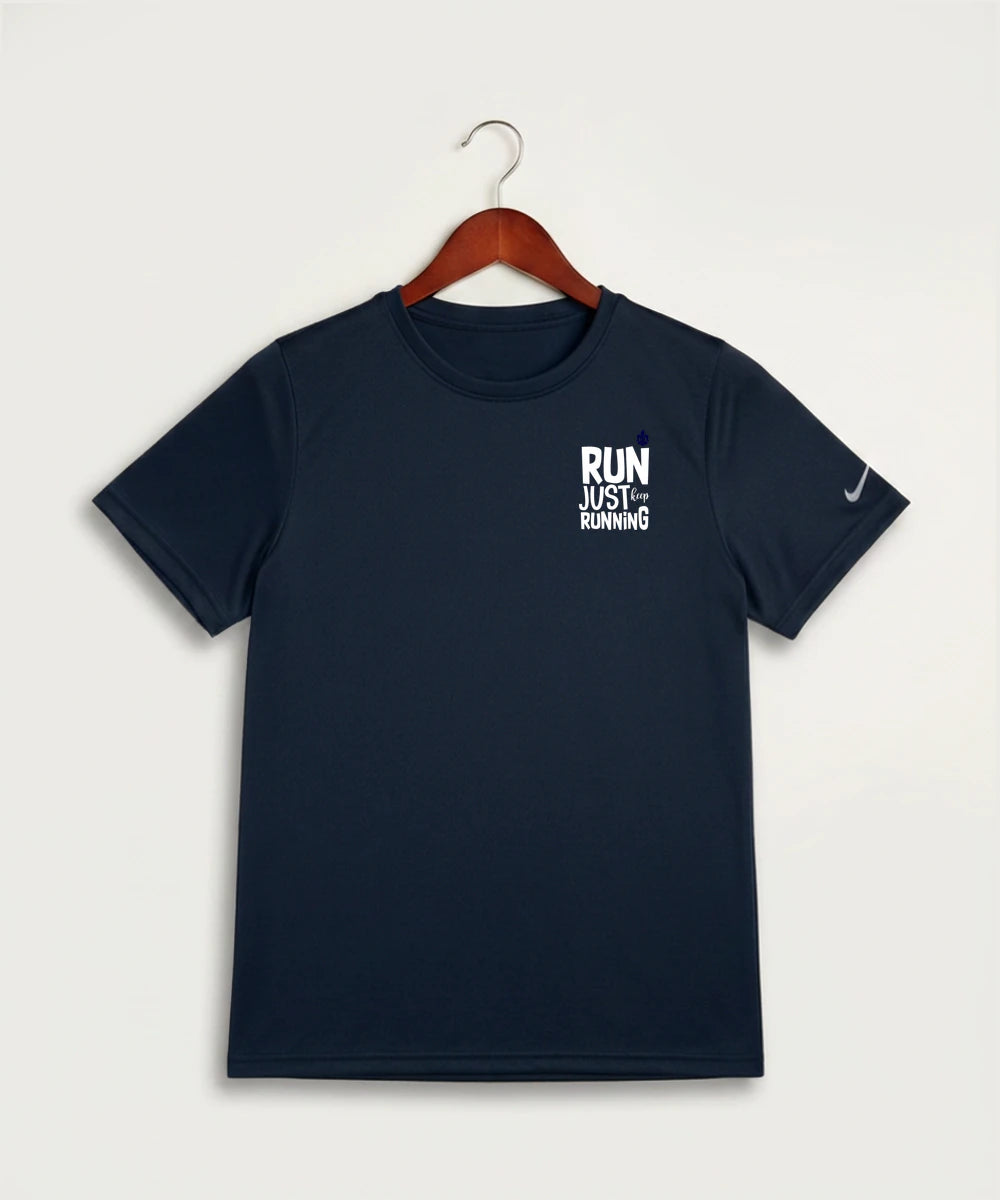 Saint Peter High School Athletics - College Navy Nike Youth Swoosh Sleeve rLegend Tee NKDX8787