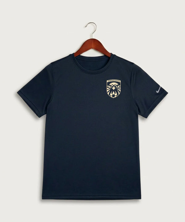 Abingdon High School Football (Boys) - College Navy Nike Youth Swoosh Sleeve rLegend Tee NKDX8787