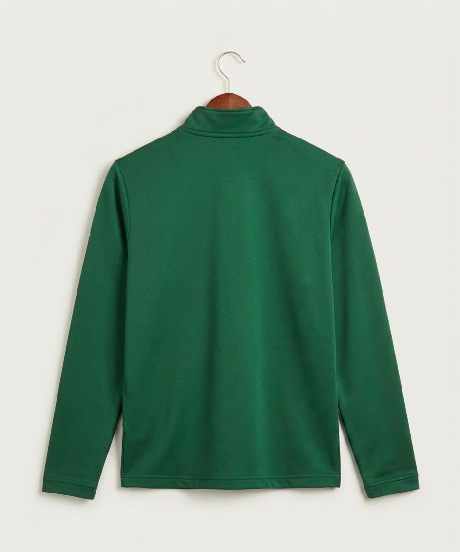 Pipestone Area High School Volleyball (Girls) - Collegiate Green Men's Ultimate365 Lightweight Quarter-Zip Pullover (back)