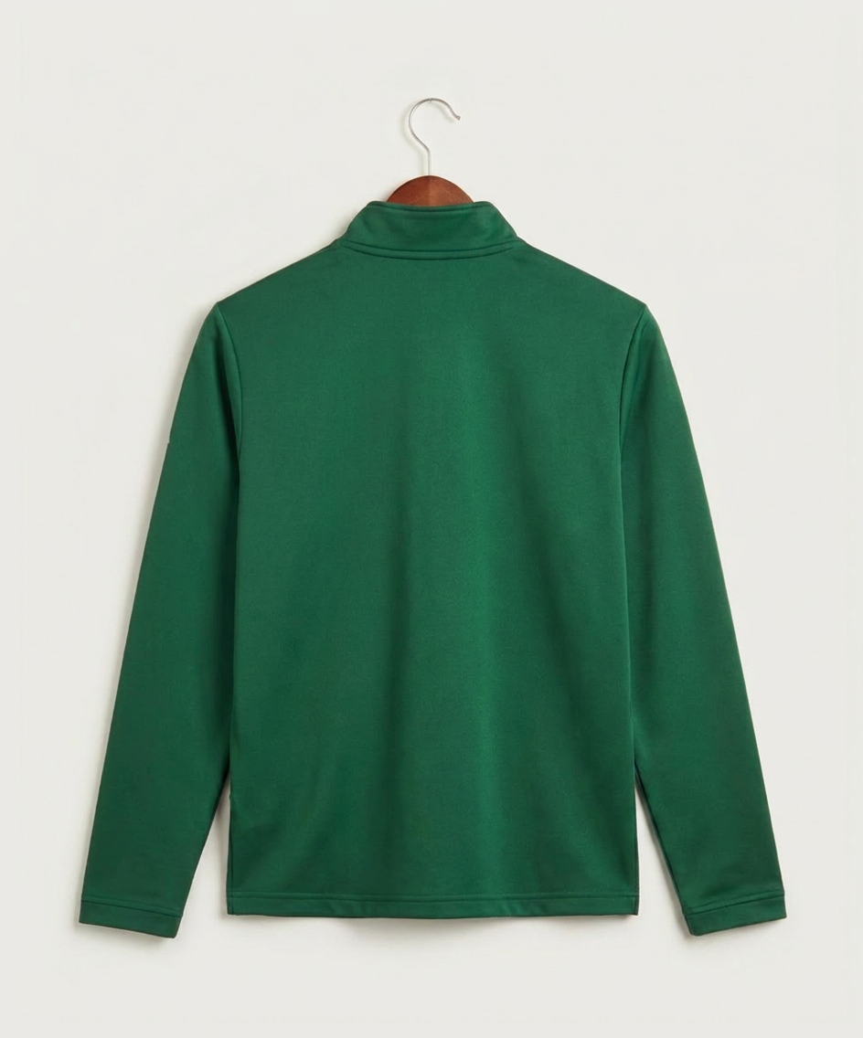 Rushford Peterson High School Football (Boys) - Collegiate Green Men's Ultimate365 Lightweight Quarter-Zip Pullover (back)