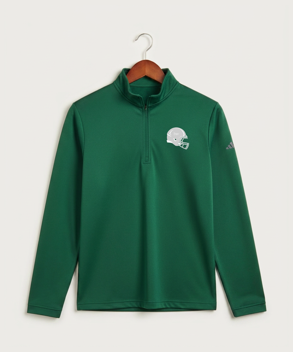 Holdingford High School Football (Boys) - Collegiate Green Men's Ultimate365 Lightweight Quarter-Zip Pullover