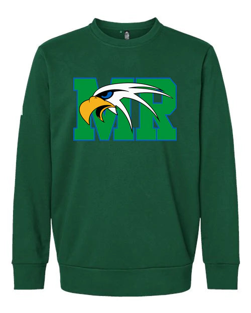 Maple River High School hockey_boys - Collegiate Green Unisex Fleece Crewneck Sweatshirt