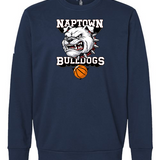 Naptown basketball_boys - Collegiate Navy Unisex Fleece Crewneck Sweatshirt