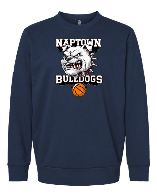 Naptown basketball_boys - Collegiate Navy Unisex Fleece Crewneck Sweatshirt