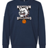 Naptown basketball_boys - Collegiate Navy Unisex Fleece Crewneck Sweatshirt