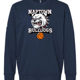 Naptown basketball_boys - Collegiate Navy Unisex Fleece Crewneck Sweatshirt