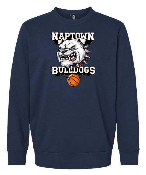 Naptown basketball_boys - Collegiate Navy Unisex Fleece Crewneck Sweatshirt