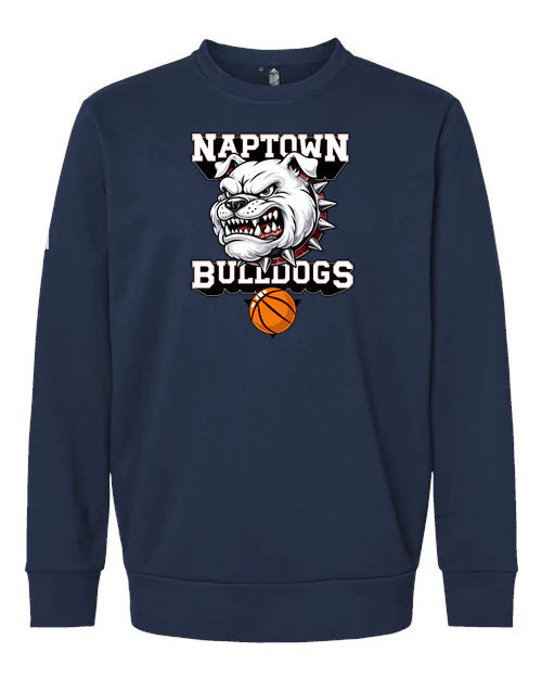 Naptown basketball_boys - Collegiate Navy Unisex Fleece Crewneck Sweatshirt