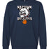 Naptown basketball_boys - Collegiate Navy Unisex Fleece Crewneck Sweatshirt
