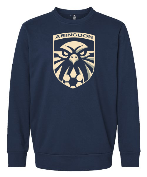 Abingdon High School soccer_boys - Collegiate Navy Unisex Fleece Crewneck Sweatshirt