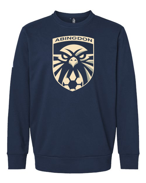 Abingdon High School soccer_boys - Collegiate Navy Unisex Fleece Crewneck Sweatshirt
