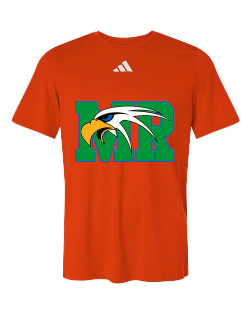 Maple River High School baseball_boys - Collegiate Orange/ White Men's Pregame T-Shirt