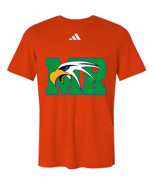 Maple River High School track_boys - Collegiate Orange/ White Men's Pregame T-Shirt
