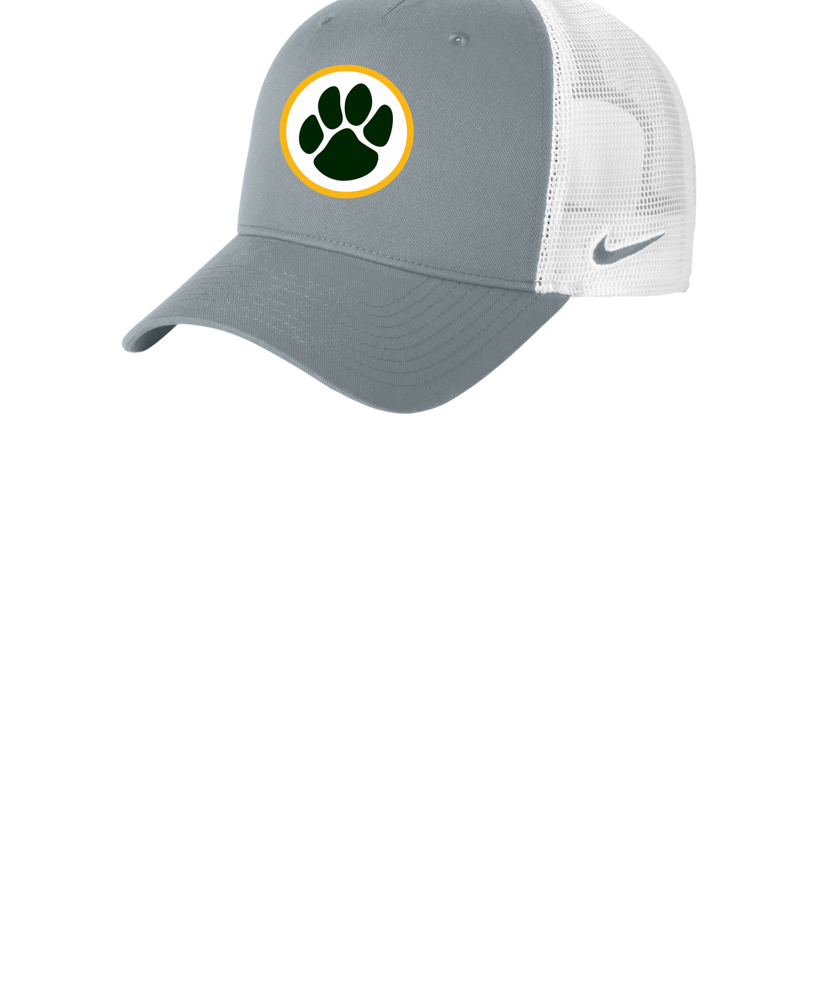 Ashwaubenon High School Football (Boys) - Cool Grey/ White Nike Snapback Mesh Trucker Cap NKFN9893