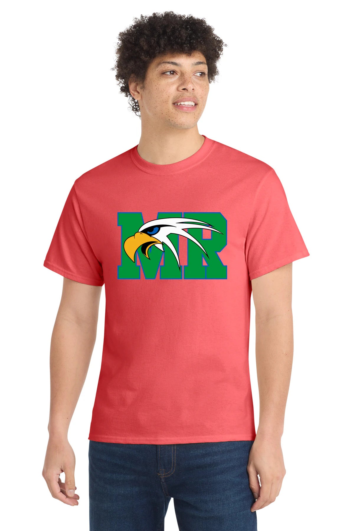 Maple River High School hockey_boys - Coral Port & Co Core Cotton Tee. PC54