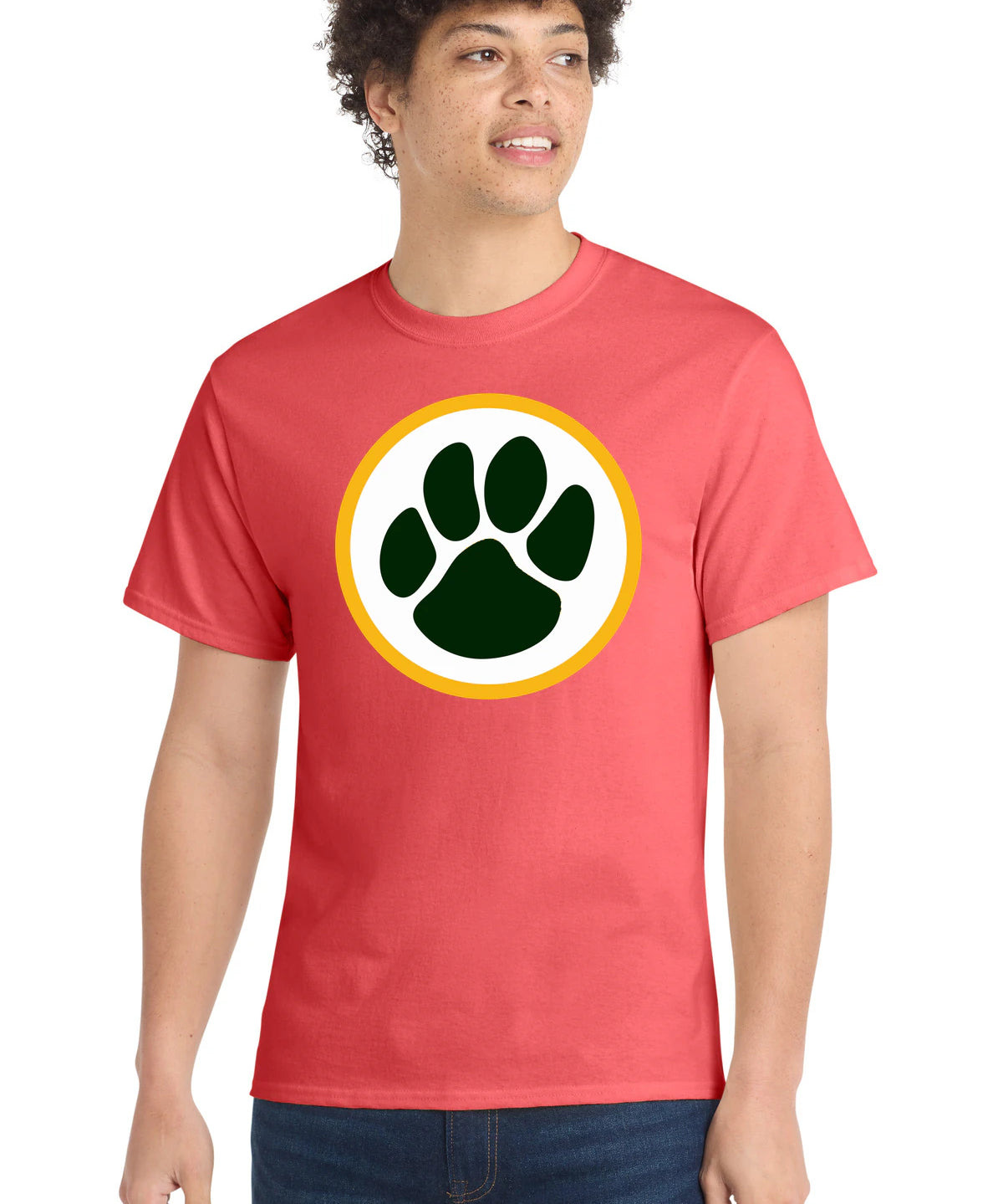 Ashwaubenon High School Football (Boys) - Coral Port & Co Core Cotton Tee. PC54