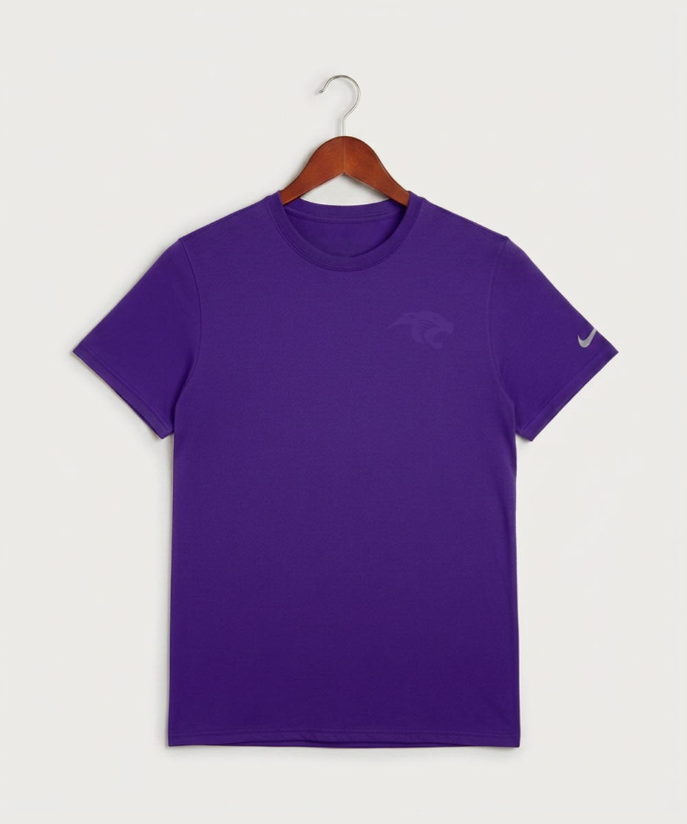 Glencoe Silver Lake High School Athletics - Court Purple Nike Swoosh Sleeve rLegend Tee NKDX8730