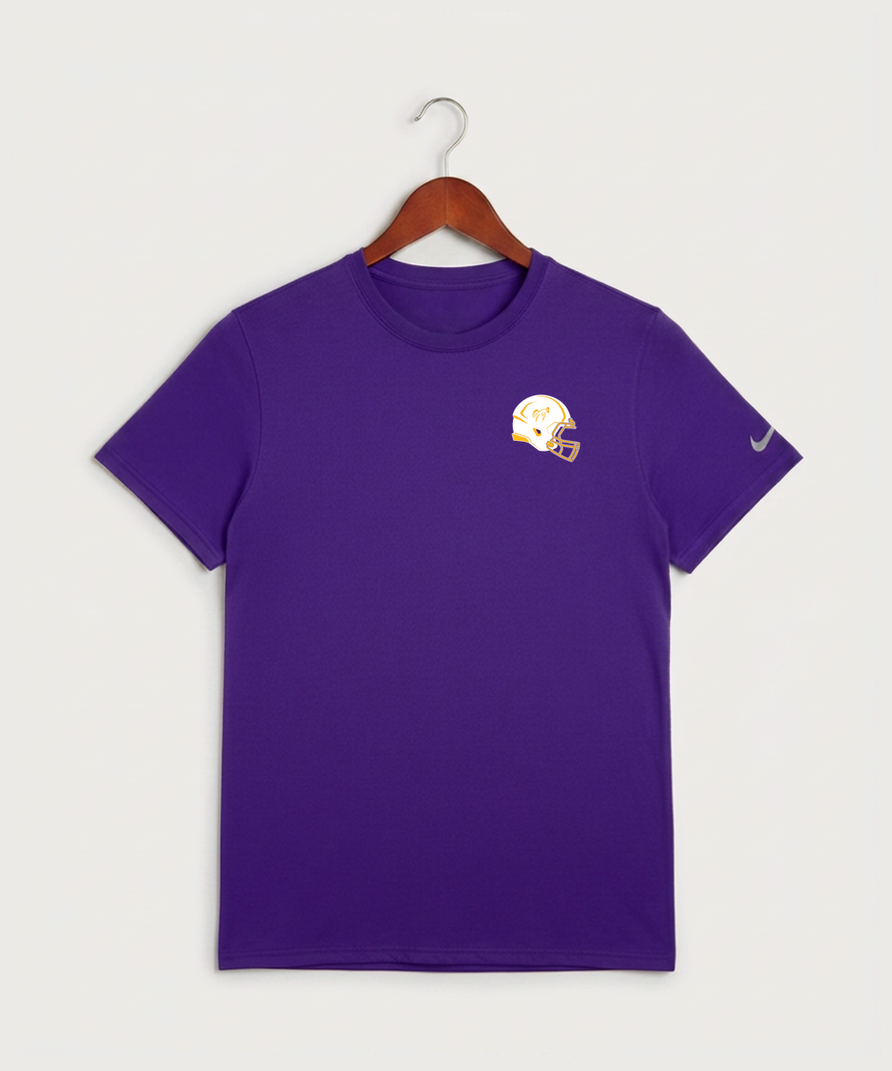 International Falls High School Football (Boys) - Court Purple Nike Swoosh Sleeve rLegend Tee NKDX8730
