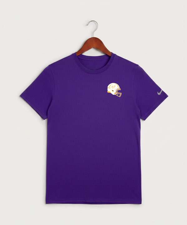 International Falls High School Football (Boys) - Court Purple Nike Swoosh Sleeve rLegend Tee NKDX8730