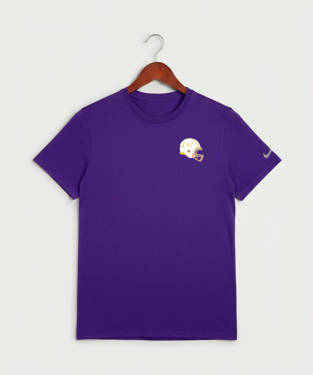 International Falls High School Football (Boys) - Court Purple Nike Swoosh Sleeve rLegend Tee NKDX8730
