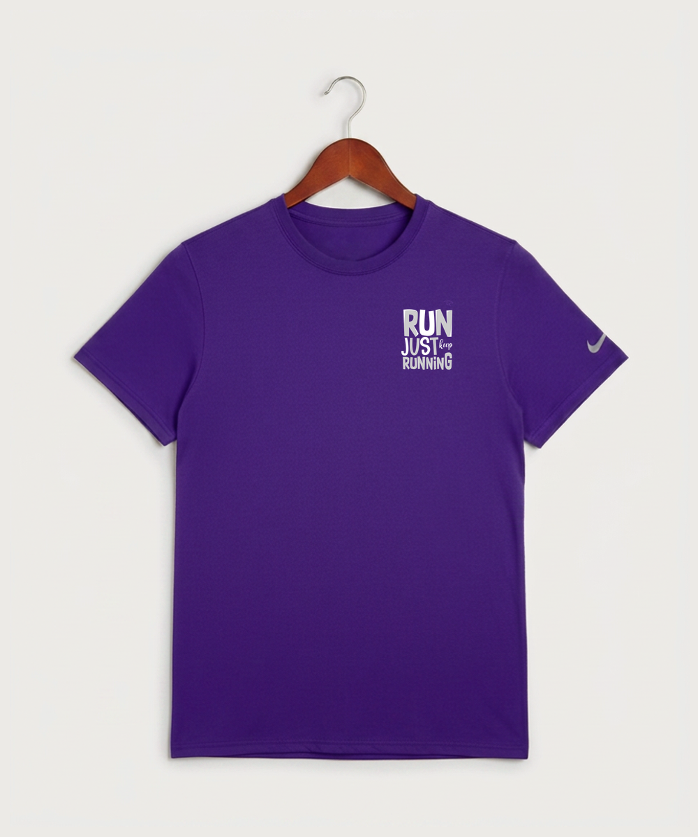 Glencoe Silver Lake High School Athletics - Court Purple Nike Swoosh Sleeve rLegend Tee NKDX8730