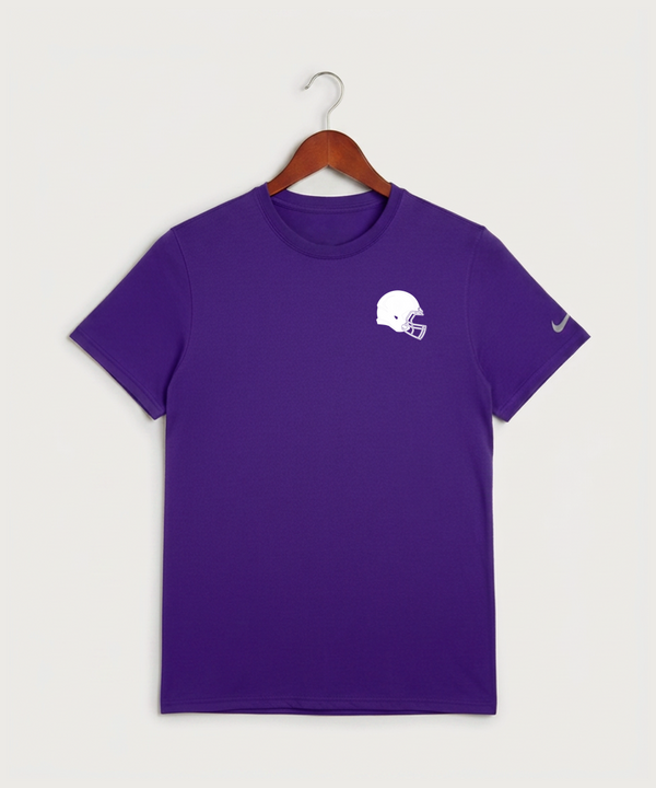 Barnesville High School Football (Boys) - Court Purple Nike Swoosh Sleeve rLegend Tee NKDX8730