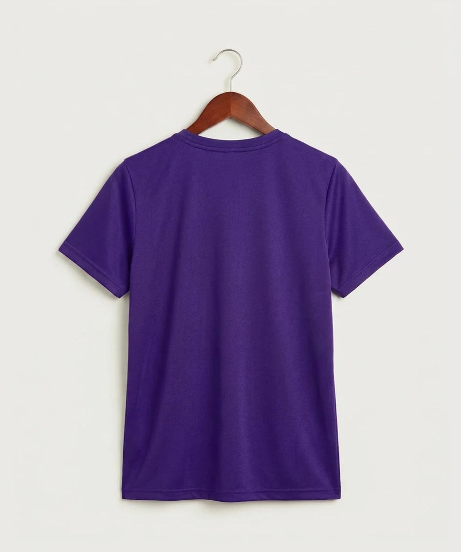 Red Wing High School Football - Court Purple Nike Youth Swoosh Sleeve rLegend Tee NKDX8787 (back)