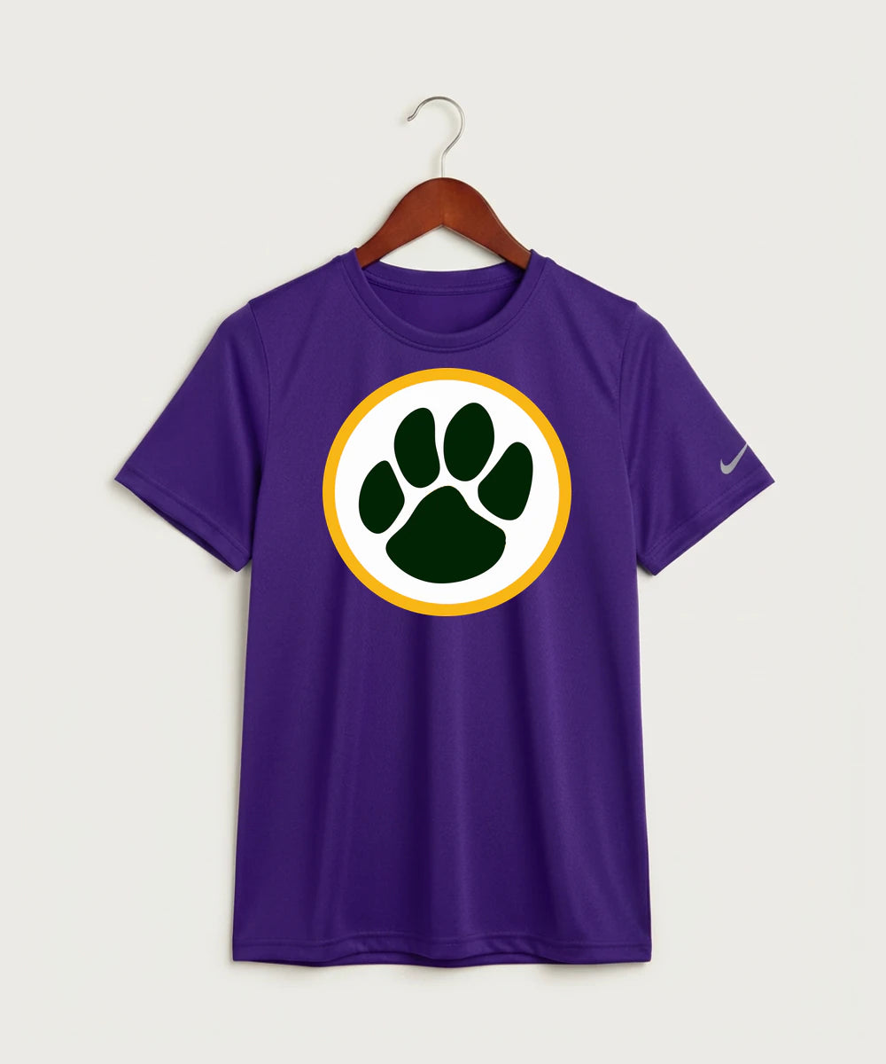 Ashwaubenon High School Football (Boys) - Court Purple Nike Youth Swoosh Sleeve rLegend Tee NKDX8787