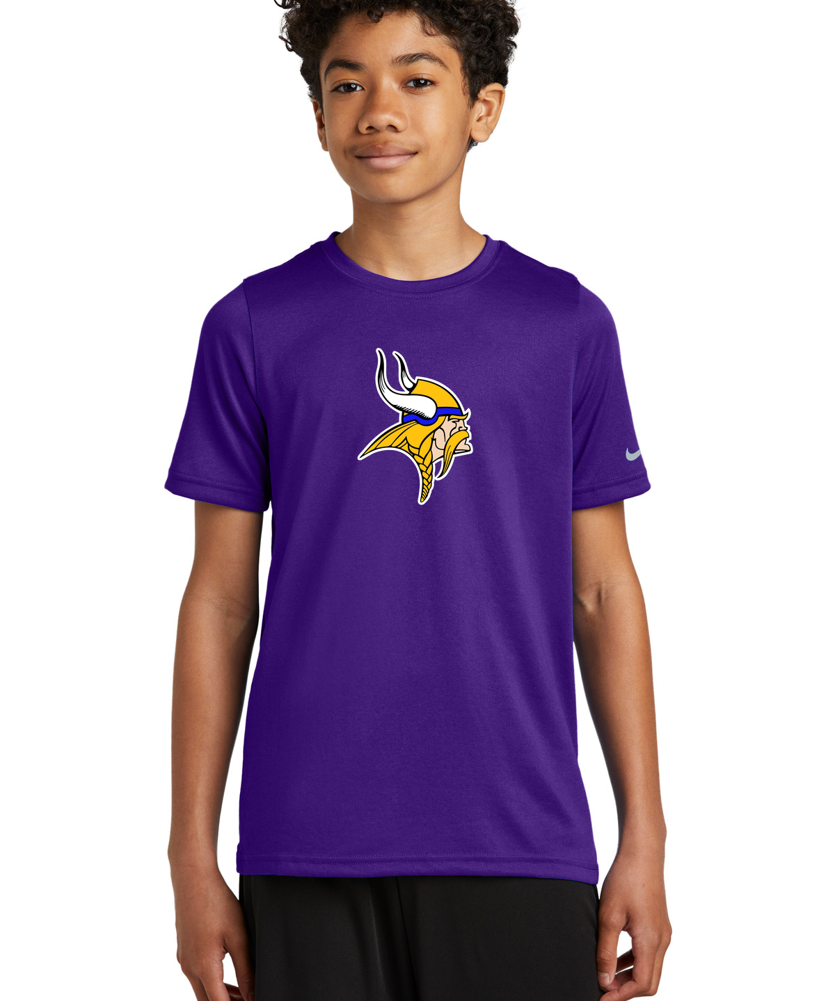 Hayfield Volleyball - Court Purple Nike Youth Swoosh Sleeve rLegend Tee NKDX8787