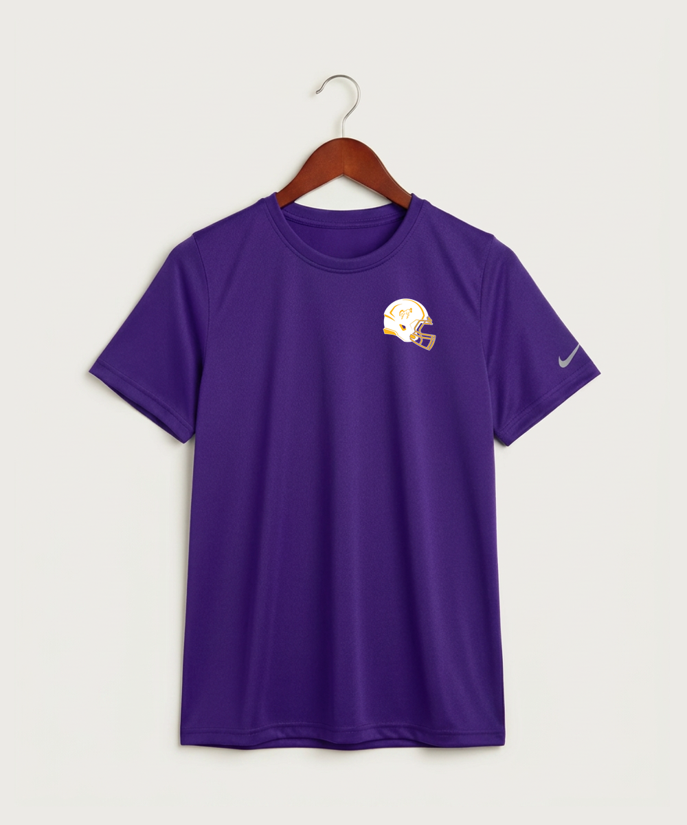 International Falls High School Football (Boys) - Court Purple Nike Youth Swoosh Sleeve rLegend Tee NKDX8787
