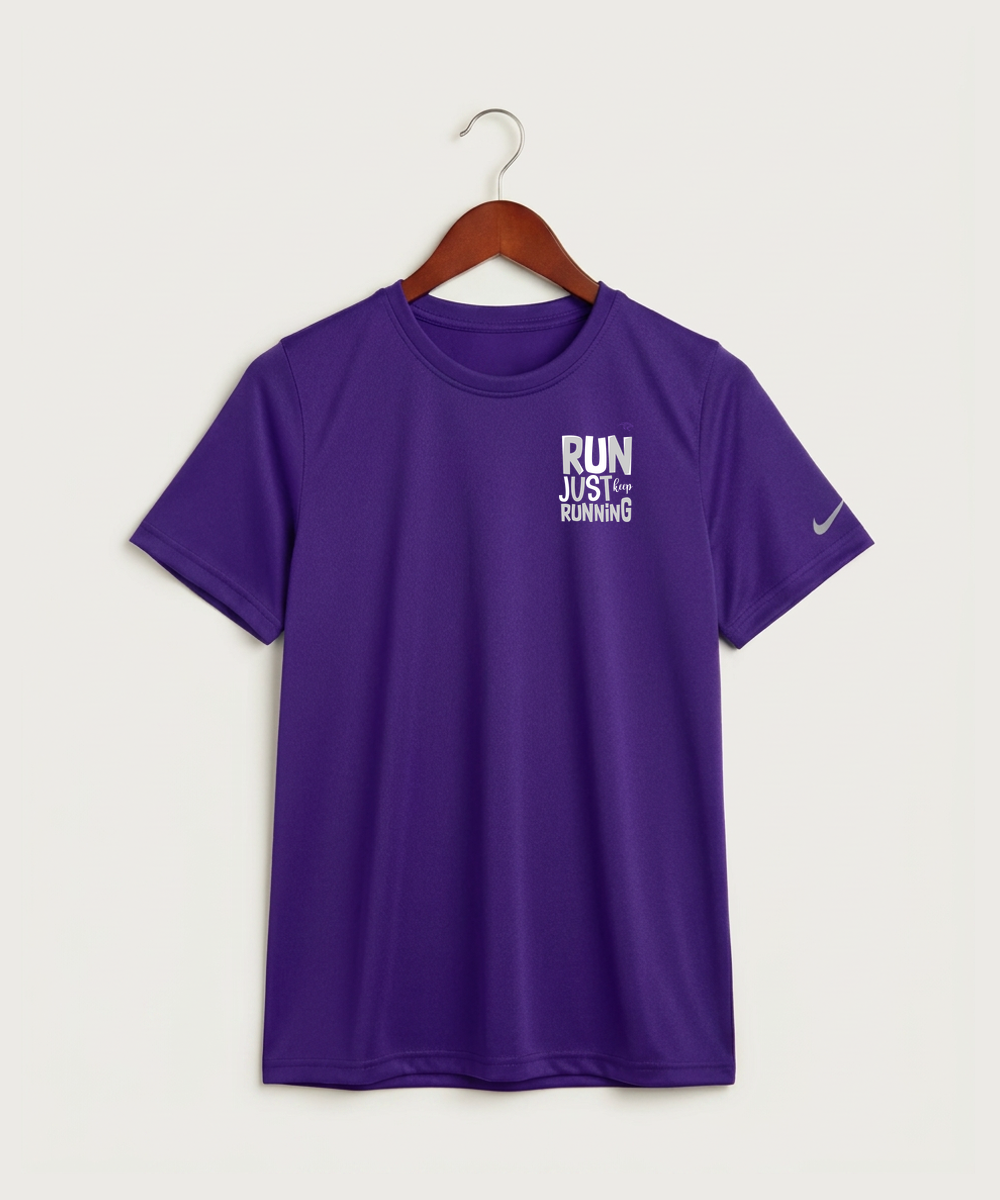 Glencoe Silver Lake High School Athletics - Court Purple Nike Youth Swoosh Sleeve rLegend Tee NKDX8787