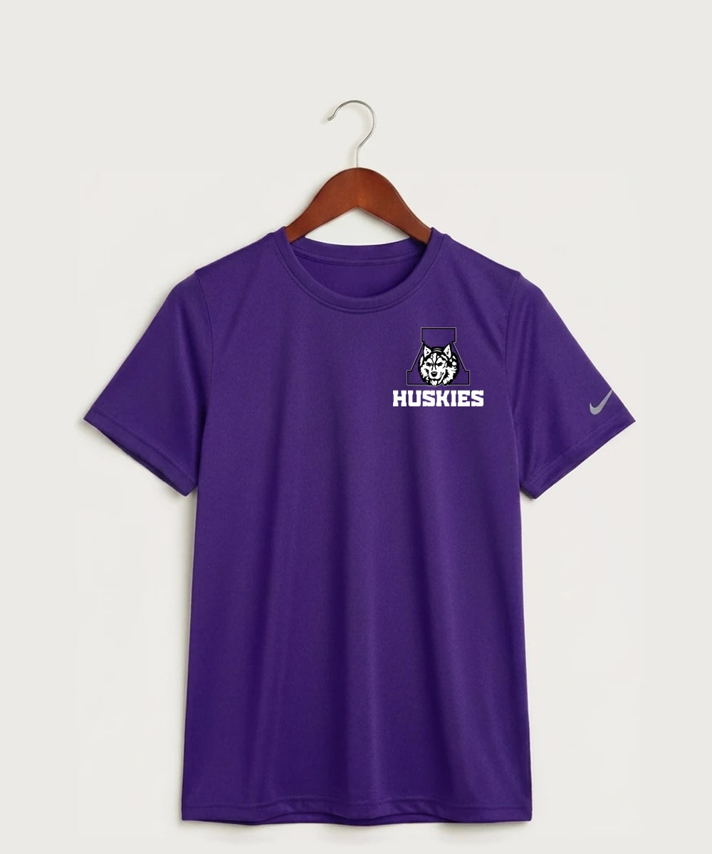 Albany High School Volleyball (Girls) - Court Purple Nike Youth Swoosh Sleeve rLegend Tee NKDX8787