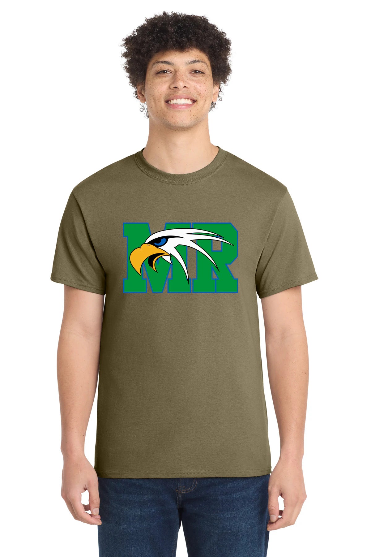 Maple River High School hockey_boys - Coyote Brown Port & Co Core Cotton Tee. PC54