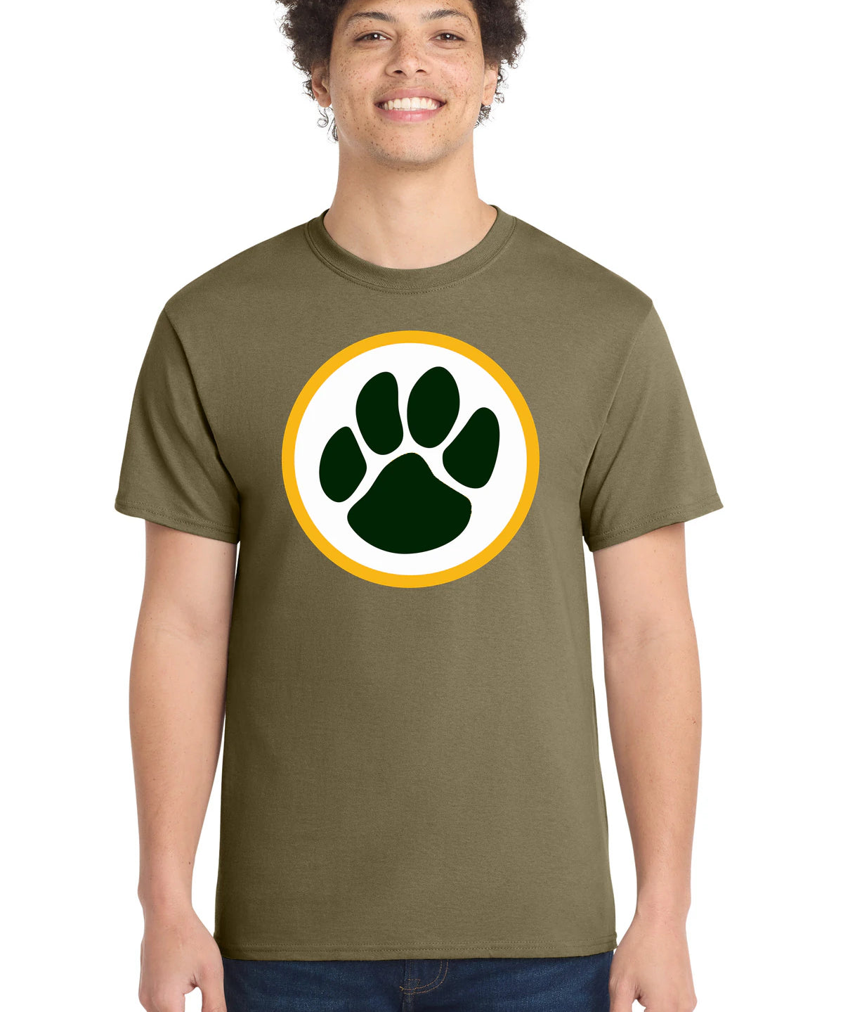 Ashwaubenon High School Football (Boys) - Coyote Brown Port & Co Core Cotton Tee. PC54