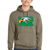 Maple River High School hockey_boys - Coyote Brown Port & Co Core Fleece Pullover Hooded Sweatshirt. PC78H