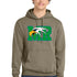 Maple River High School hockey_boys - Coyote Brown Port & Co Core Fleece Pullover Hooded Sweatshirt. PC78H