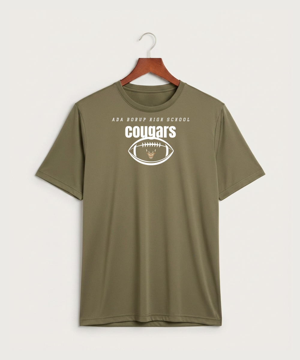 Ada Borup High School Football (Boys) - Coyote Brown Sport-Tek PosiCharge Competitor Tee. ST350