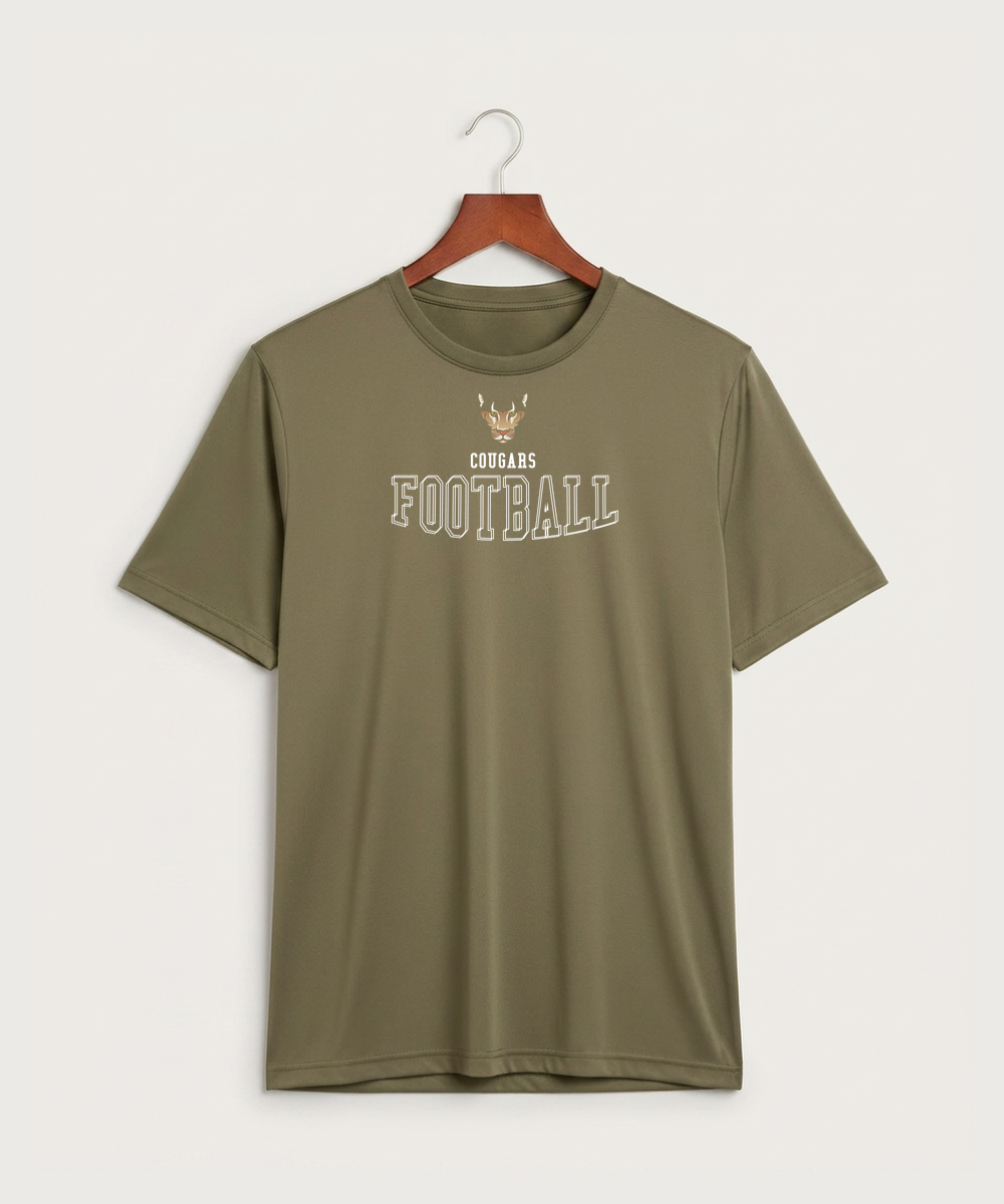 Ada Borup High School Football (Boys) - Coyote Brown Sport-Tek PosiCharge Competitor Tee. ST350