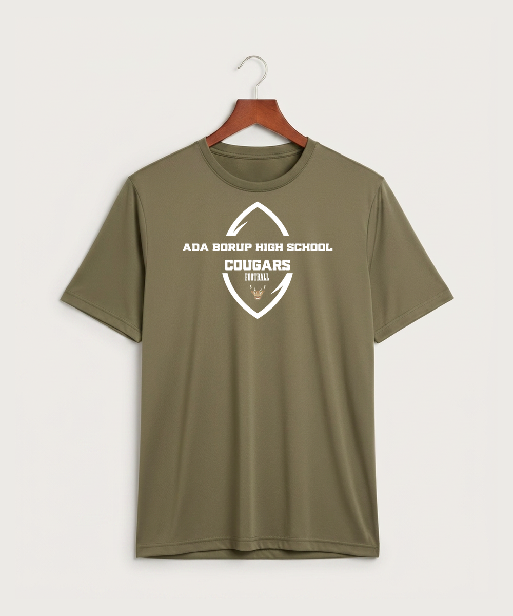 Ada Borup High School Football (Boys) - Coyote Brown Sport-Tek PosiCharge Competitor Tee. ST350