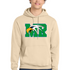Maple River High School hockey_boys - Creme Port & Co Core Fleece Pullover Hooded Sweatshirt. PC78H