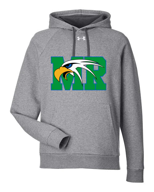 Maple River High School hockey_boys - CS Grey Light Heather/ White Men's Rival Fleece Hooded Sweatshirt