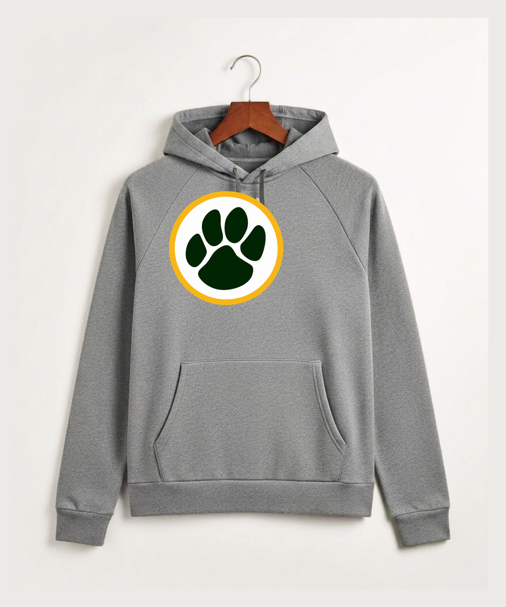 Ashwaubenon High School Football (Boys) - CS Grey Light Heather/ White Men's Rival Fleece Hooded Sweatshirt