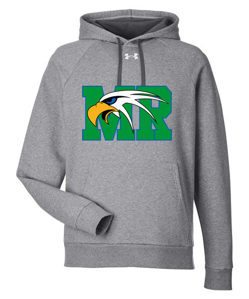 Maple River High School cross_country_girls - CS Grey Light Heather/ White Men's Rival Fleece Hooded Sweatshirt