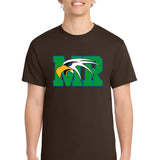 Maple River High School hockey_boys - Dark Chocolate Brown Port & Co Core Cotton Tee. PC54