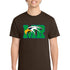Maple River High School hockey_boys - Dark Chocolate Brown Port & Co Core Cotton Tee. PC54