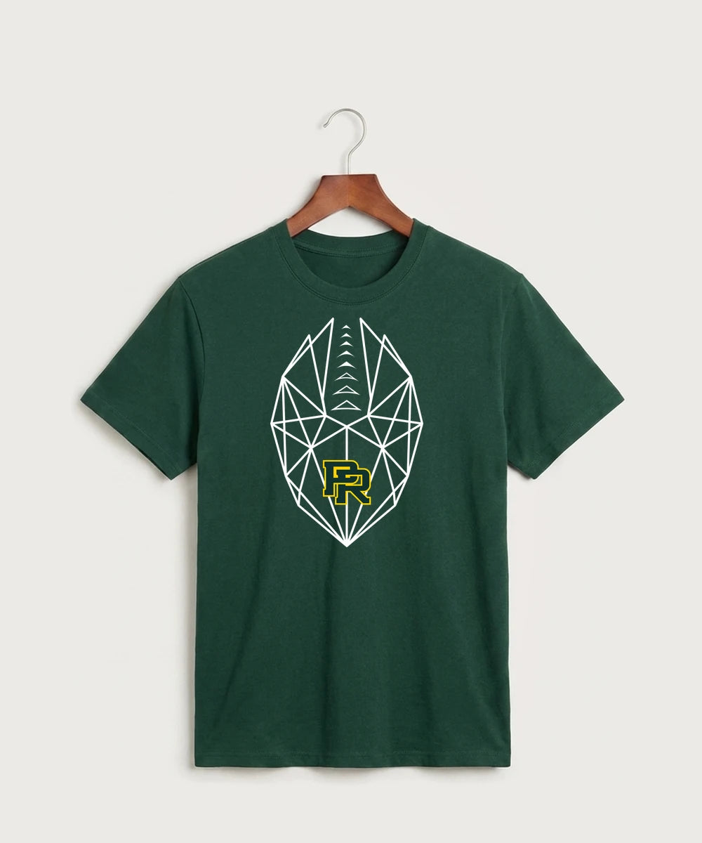 Proctor High School Football (Boys) - Dark Green Port & Co Core Cotton Tee. PC54