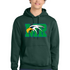Maple River High School hockey_boys - Dark Green Port & Co Core Fleece Pullover Hooded Sweatshirt. PC78H