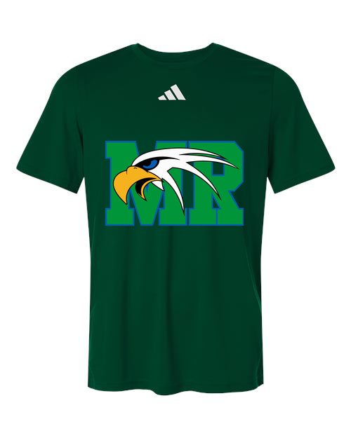 Maple River High School hockey_boys - Dark Green/ White Men's Pregame T-Shirt