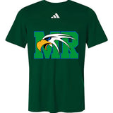 Maple River High School hockey_boys - Dark Green/ White Men's Pregame T-Shirt