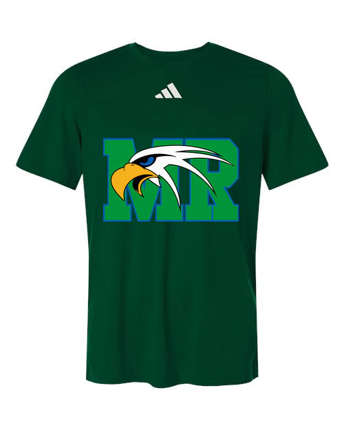 Maple River High School hockey_boys - Dark Green/ White Men's Pregame T-Shirt